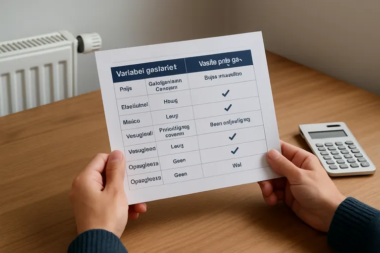 Variabel gastarief of vaste prijs gas: wat past bij je