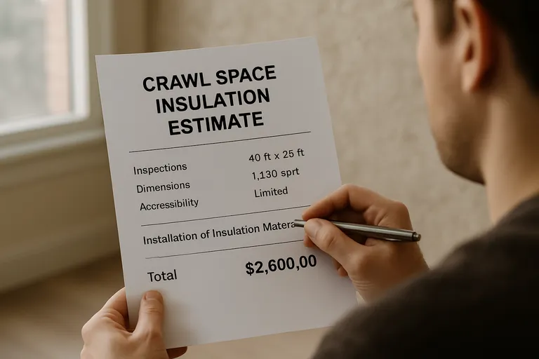 Wat staat er in een kruipruimte isolatie offerte