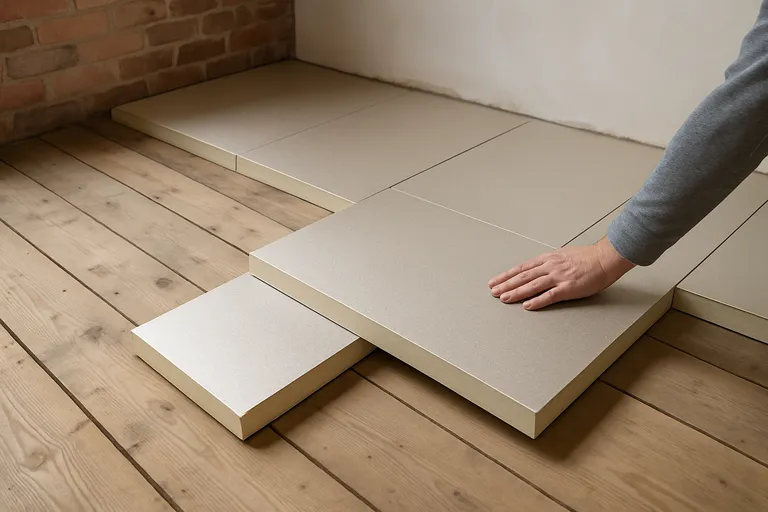 Materialen en opbouw voor vloerisolatie bovenzijde