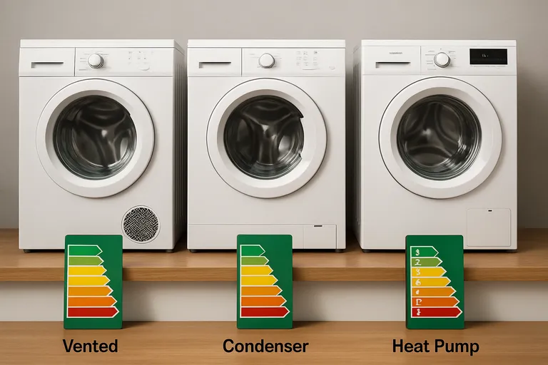 Typen energiezuinige wasdrogers vergeleken